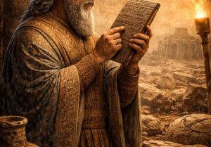 Ilustracija kralja Nabonida napravljena uz pomoć veštačke inteligencije