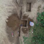 Iskopavanja na lokalitetu Žuto brdo (snimljeno dronom, ustupio V. Filipović/Arheološki institut)