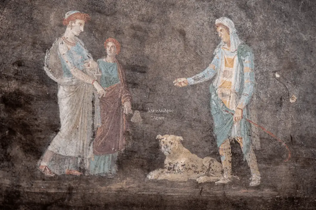 Zapanjujuća freska koja prikazuje Jelenu Trojansku otkrivena je u Pompeji