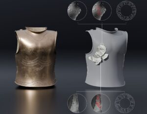 3D rekonstrukcija bronzanog oklopa