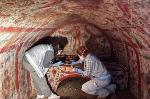 Ranohrišćanska grobnica sa freskom Isusa Hrista