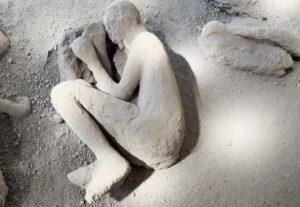 Gipsani odlivak lekara iz Pompeje
